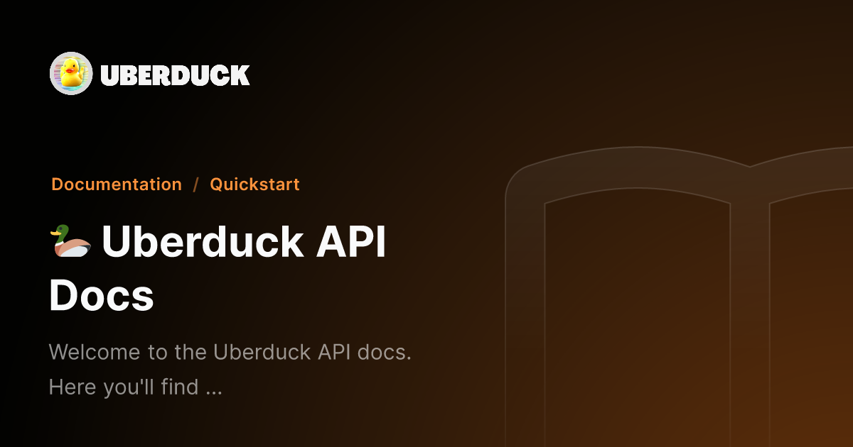 Uberduck API Docs - Uberduck